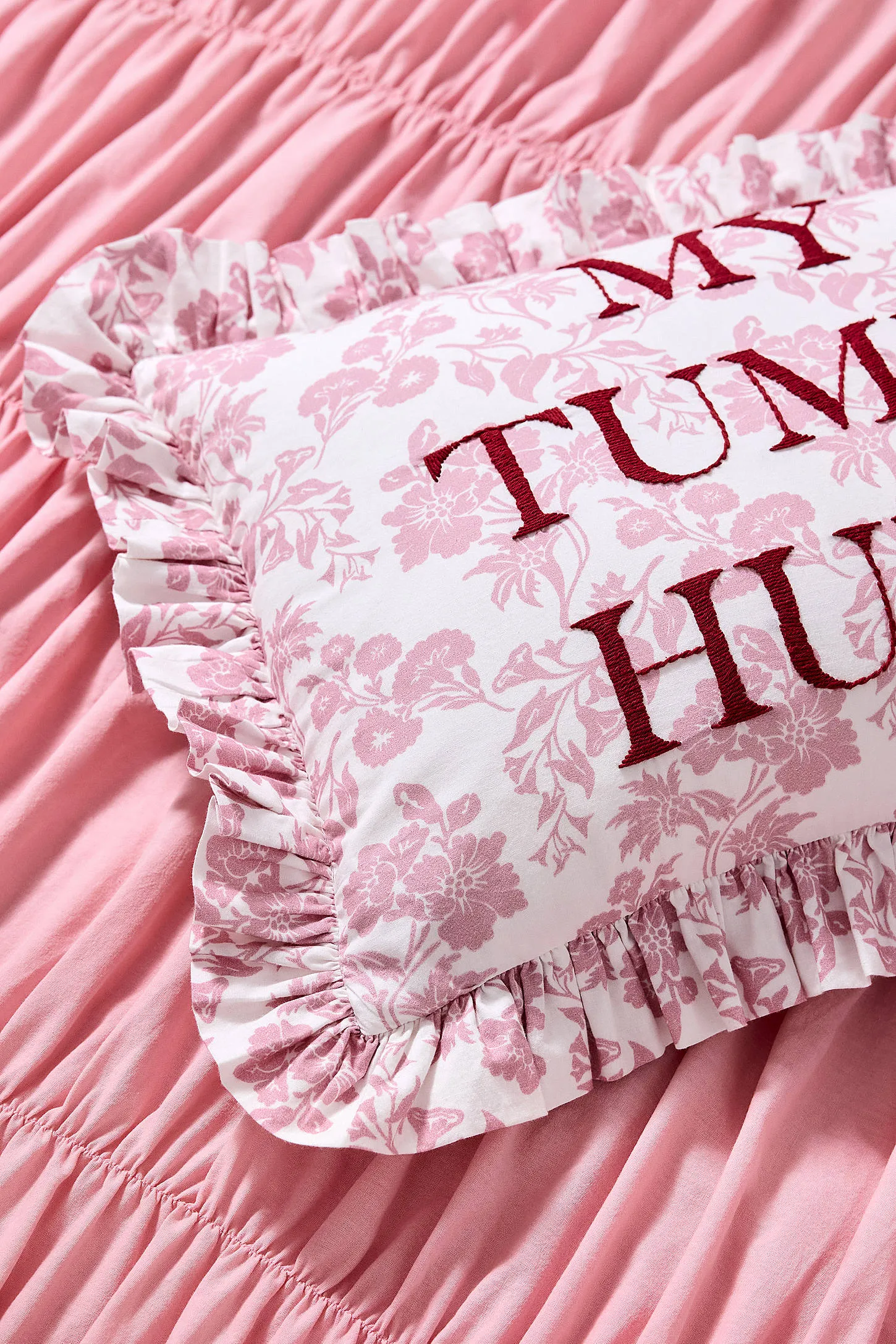 My Tummy Hurts Cushion - Pink 2
