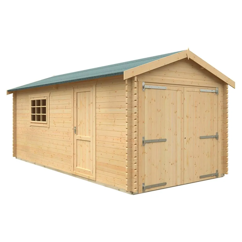Buttercup Farm 20x10 The Warwick 44mm Cabin - L595 x W295 x H272.6 cm in Natural