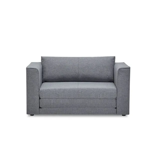 Luna Fabric Grey Compact Double Sofa Bed 3