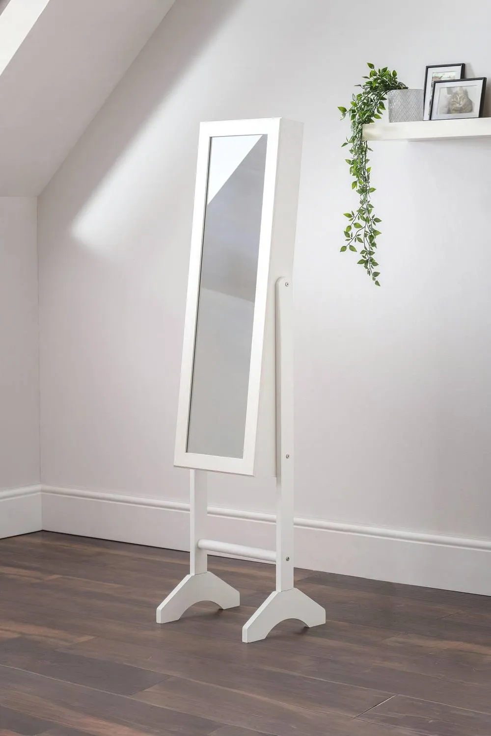 Julian Bowen Prima Jewellery Storage Mirror in White 2