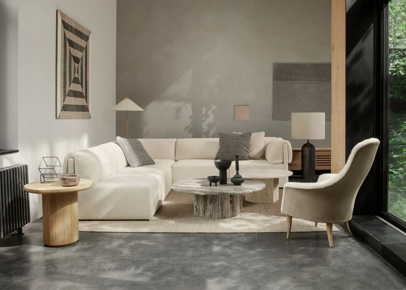 Gubi Wonder 2 Seater Sofa in Dedar Karakorum 001 3