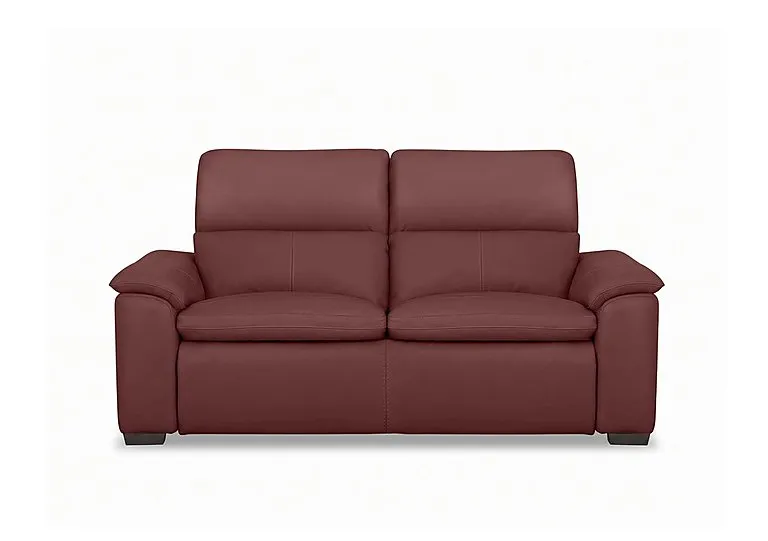 Relax 2 Seater Leather Sofa - Deep Red - Sofas and Armchairs - In Time for Christmas