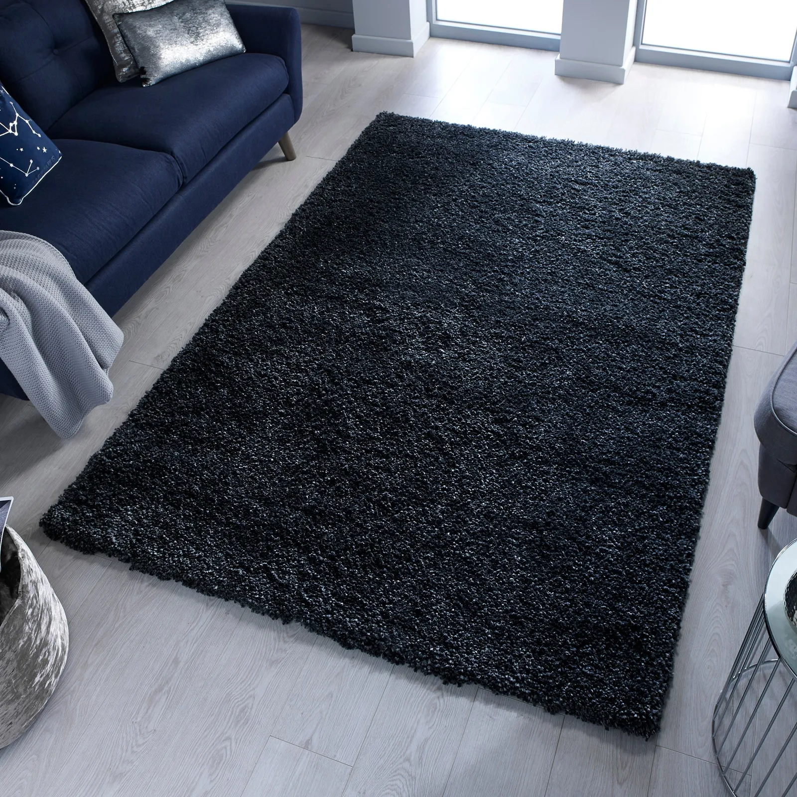Sparks Shaggy Rug Sparks Black
