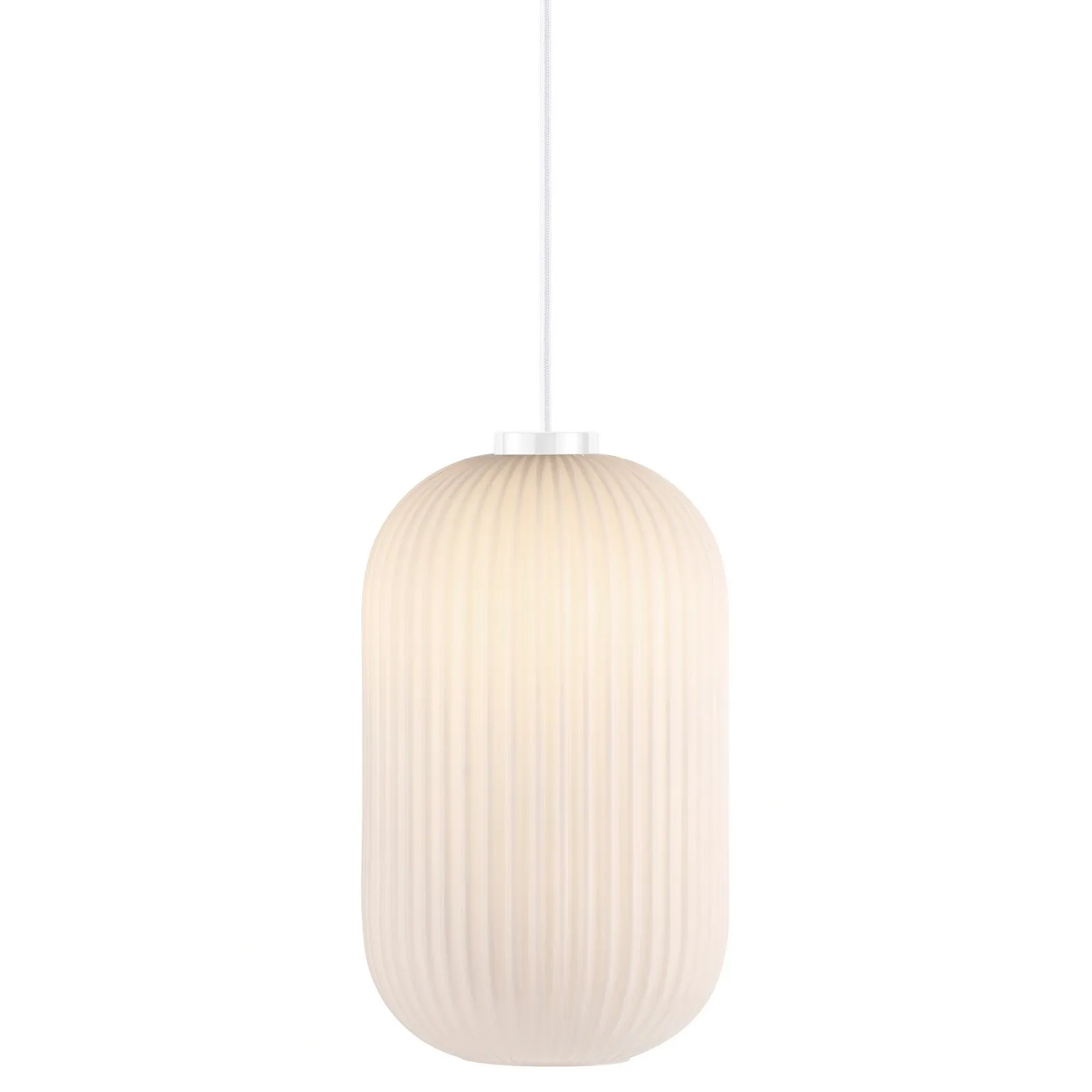 Nordlux Milford Pendant Light Opal White Glass Dining Room E27 Mains 20cm 3
