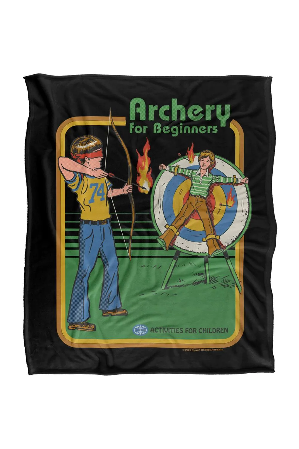 Steven Rhodes Archery For Beginners Silky Super Soft Throw Blanket