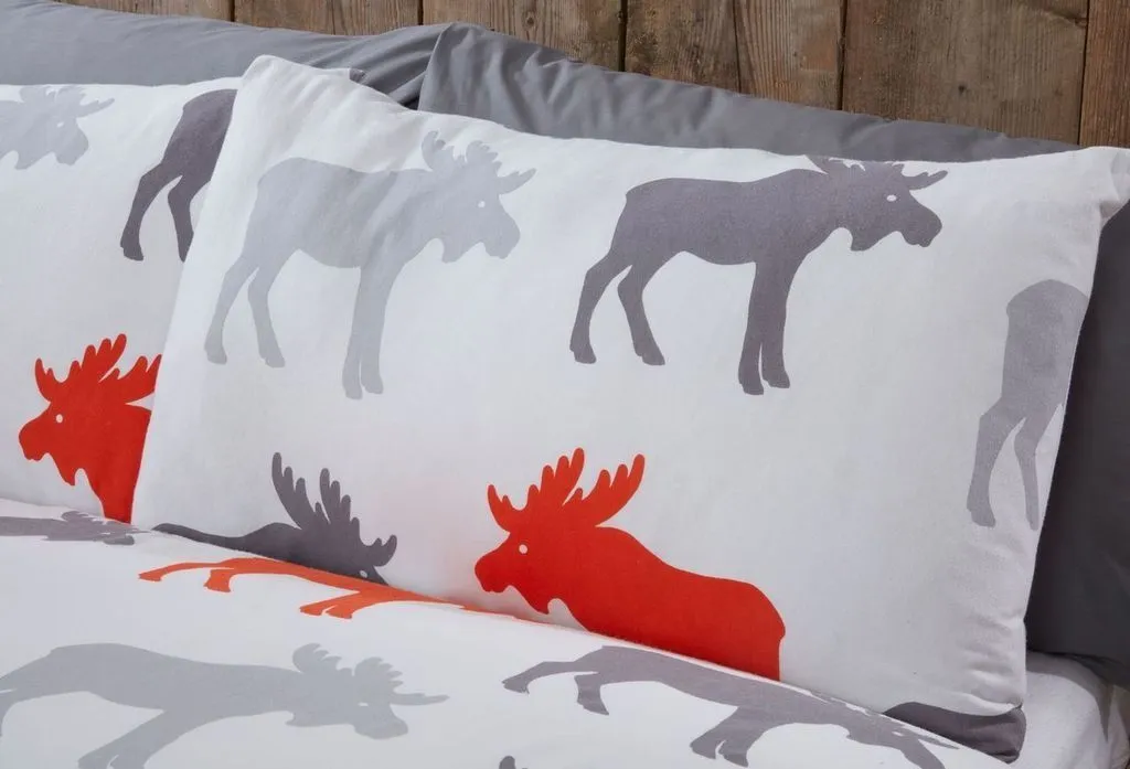 Rapport Home Moose Duvet Set Orche King, Orange 2