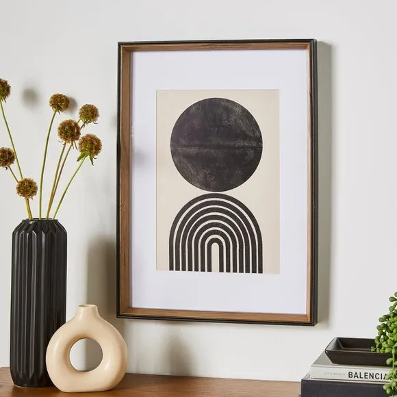 Fulton Natural and Black Photo Frame 1