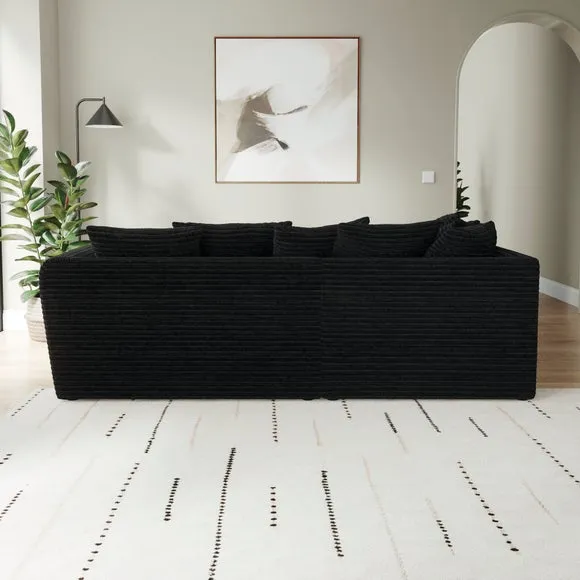 Blake Horizontal Jumbo Cord Corner Chaise Sofa 3