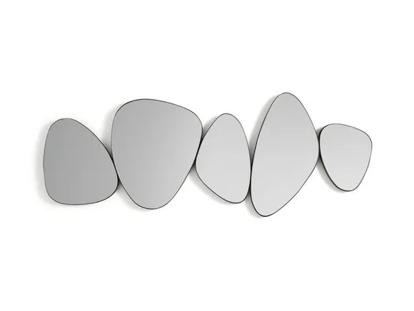 Pebble Shapes Wall Mirror 3