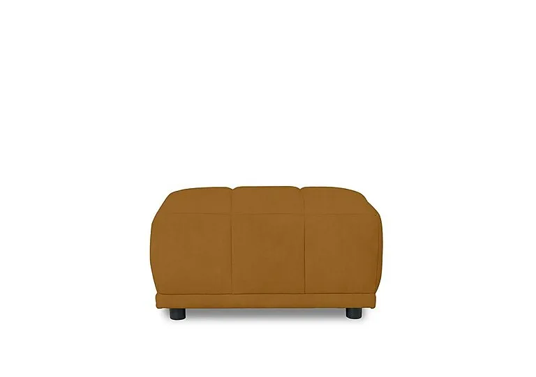 Cube Fabric Large Footstool - Opulence Saffron
