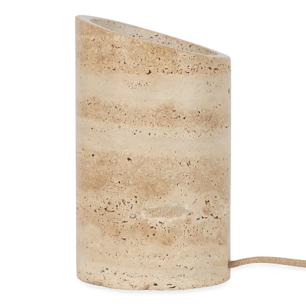 Heal's Eliot Travertine Uplighter Floor Lamp 2