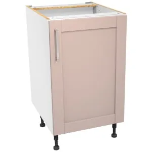 Wickes Ohio Dusky Pink Shaker Base Unit - 500mm