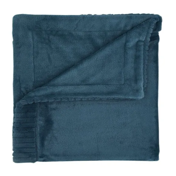 Catherine Lansfield Faux Velvet 150cm x 200cm Throw Blanket 4