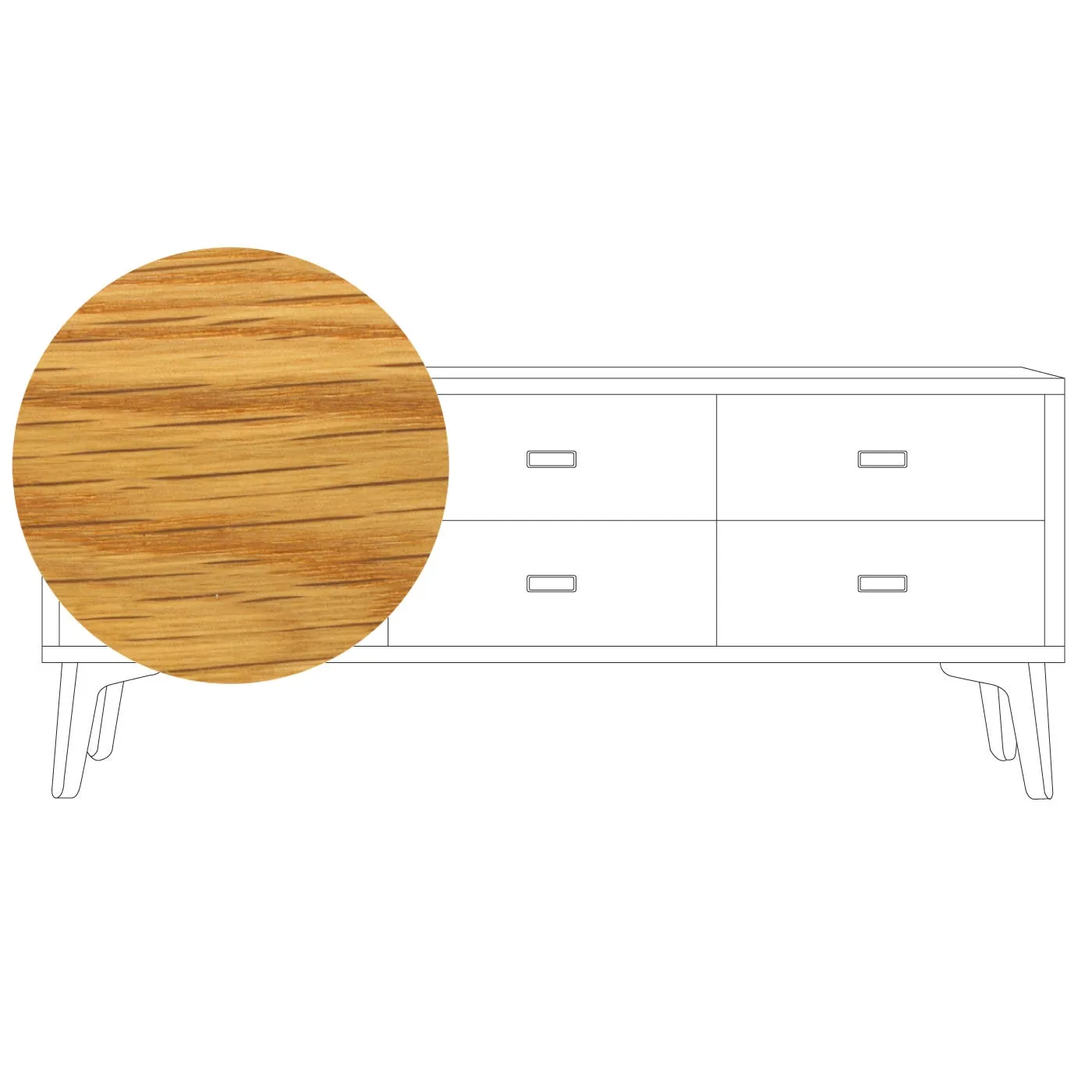 De La Espada Mcqueen Low Chest Oiled Oak 2