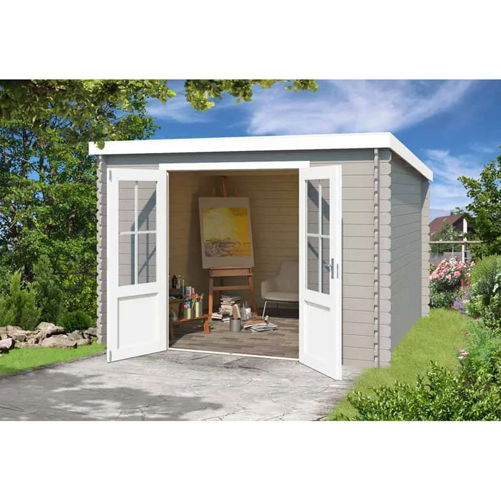 Lasita Maja Ltd Atlanta-Log Cabin, Garden Room, Home Office - L312xW258.7xH210.9 cm in Light Tan 3