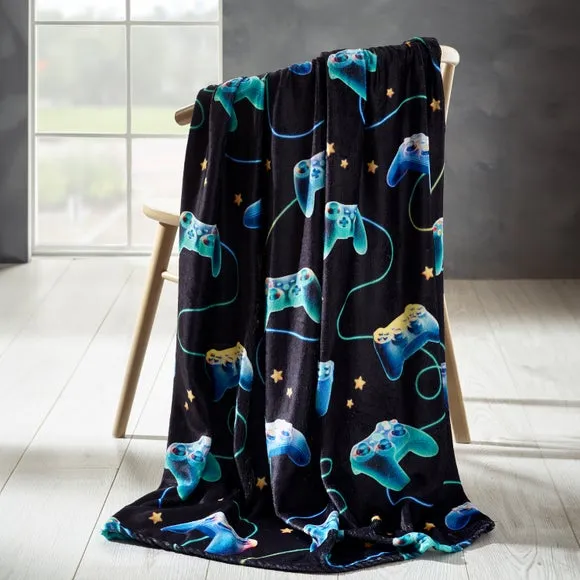 Catherine Lansfield Gamer Throw Blanket 130cm x 170cm
