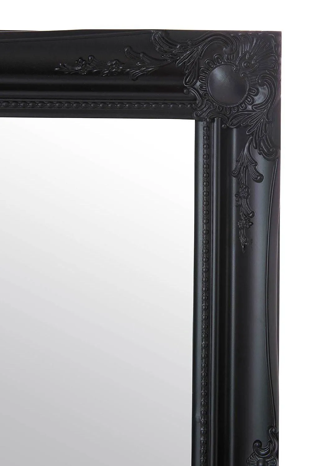 MirrorOutlet 'Hamilton' Black Antique Design Large Wall Mirror 137cm x 76cm 3