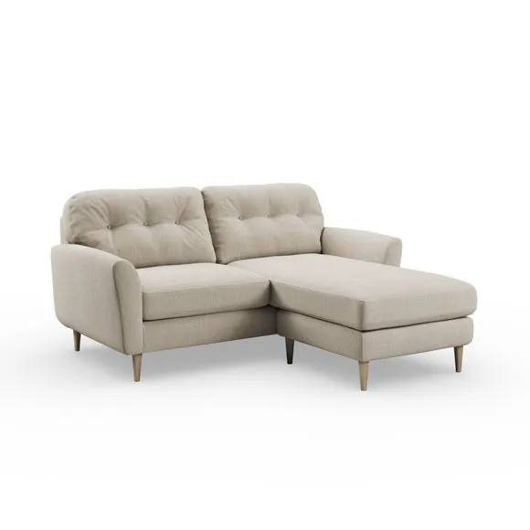Sven Chunky Tonal Weave Reversible Corner Chaise Sofa 6