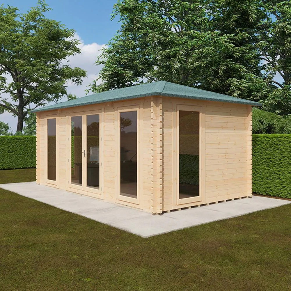 Buttercup Farm 18x10 The Regatta 44mm Cabin - L535 x W298.2 x H269.3 cm in Natural 5