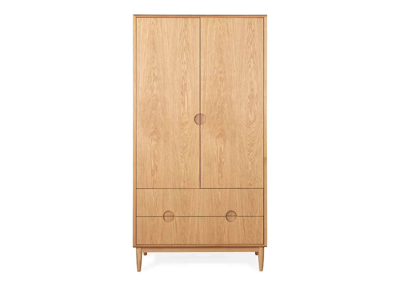 Heal's Amira 2 Door Wardrobe in Oak