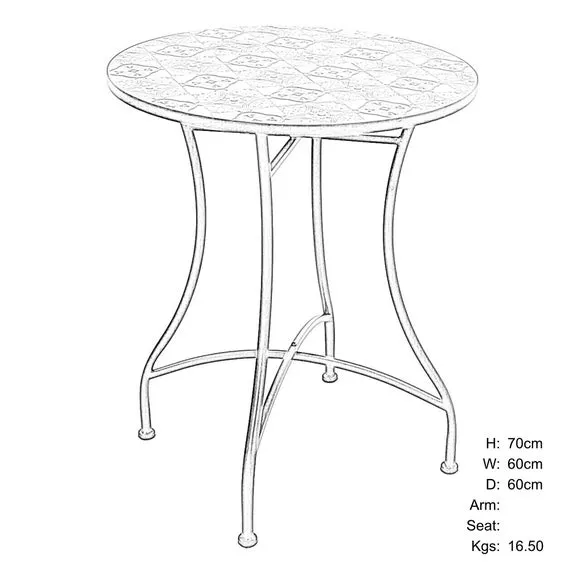Nassau 2 Seater Bistro Set with San Remo Chairs 6