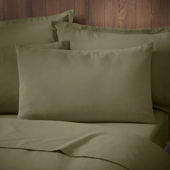 Soft & Cosy Luxury 100% Brushed Cotton Standard Pillowcase Pair