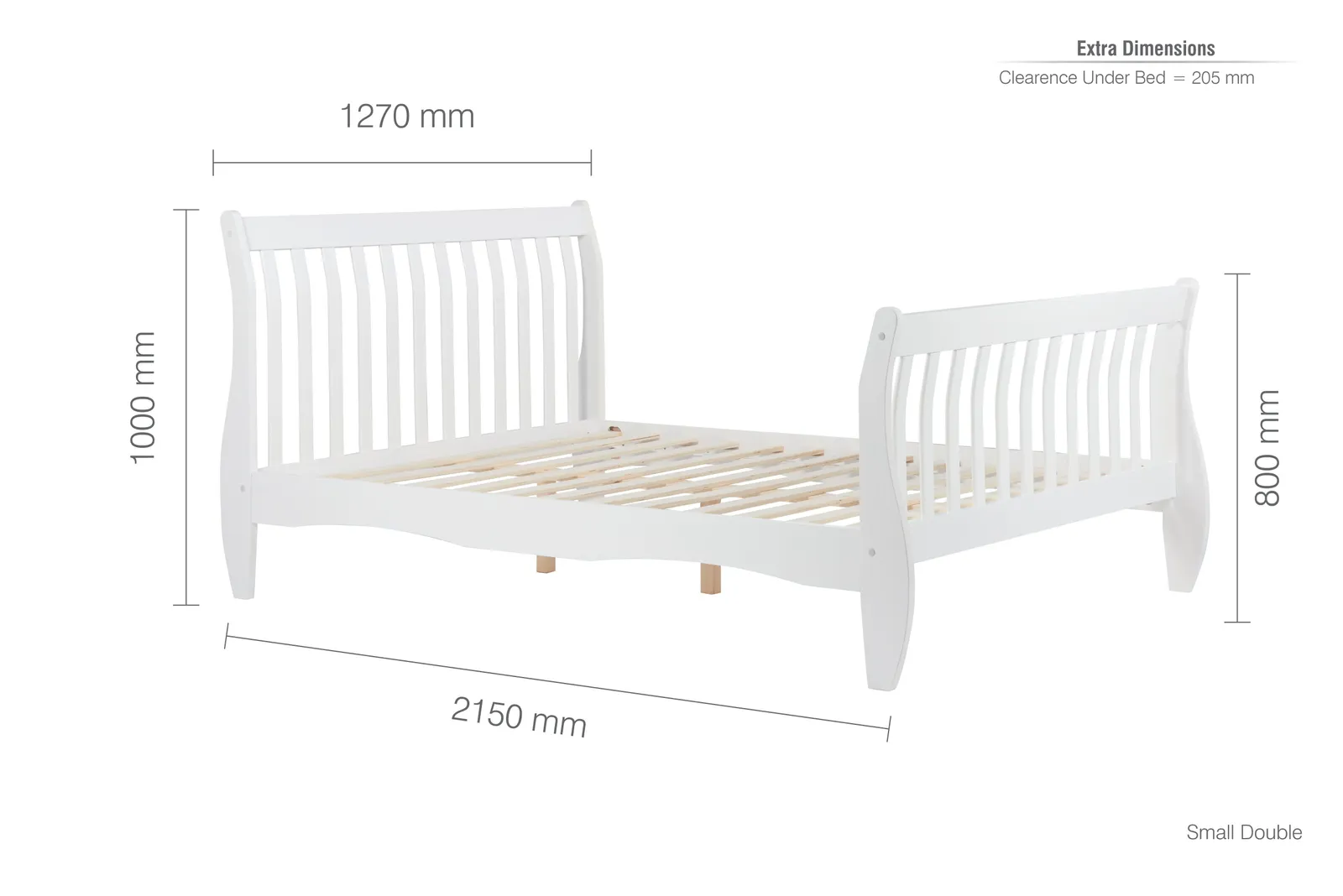 Birlea Belford Bed in White 6