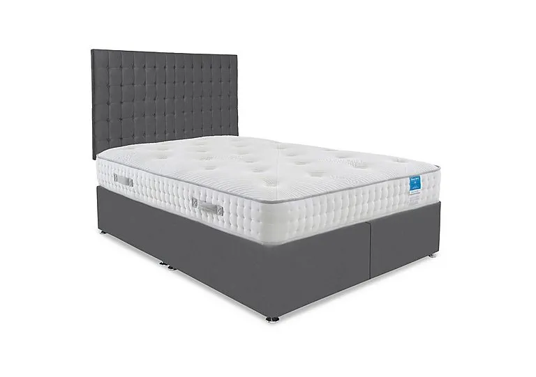 Ergo Deluxe Divan Set - Super King - Plush Dark Grey