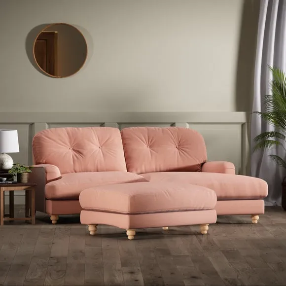 Martha Vintage Velvet Footstool 2