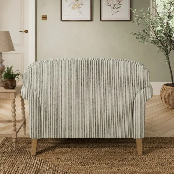 Millie Chenille Stripe Snuggle Chair 2