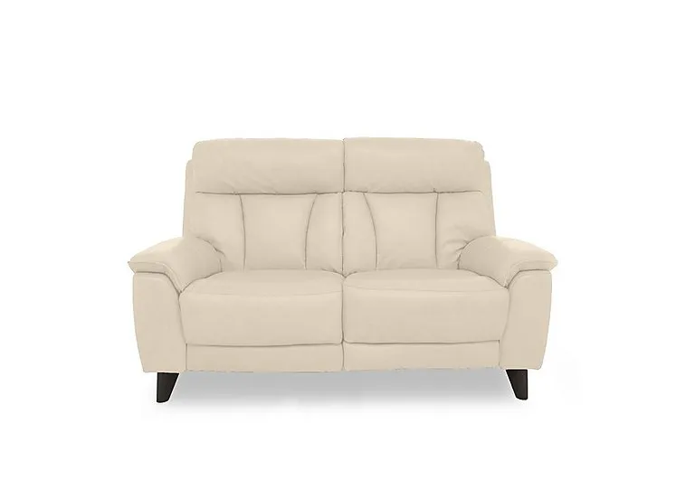 Dreamer Leather 2 Seater Power Recliner Sofa with Power Headrests - BV Bisque