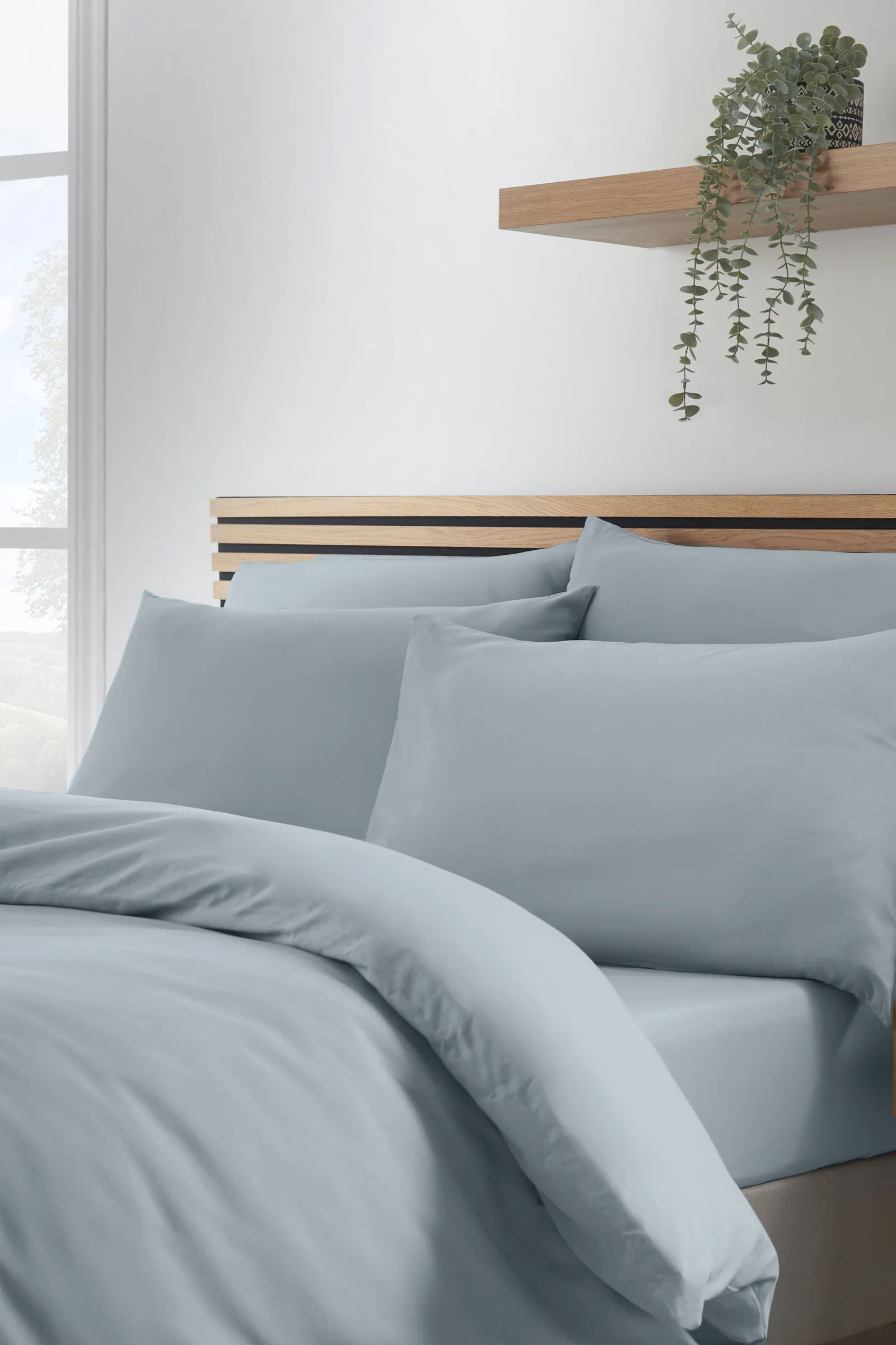 Catherine Lansfield So Soft Non Iron Duvet Cover Set in Mid Grey 3