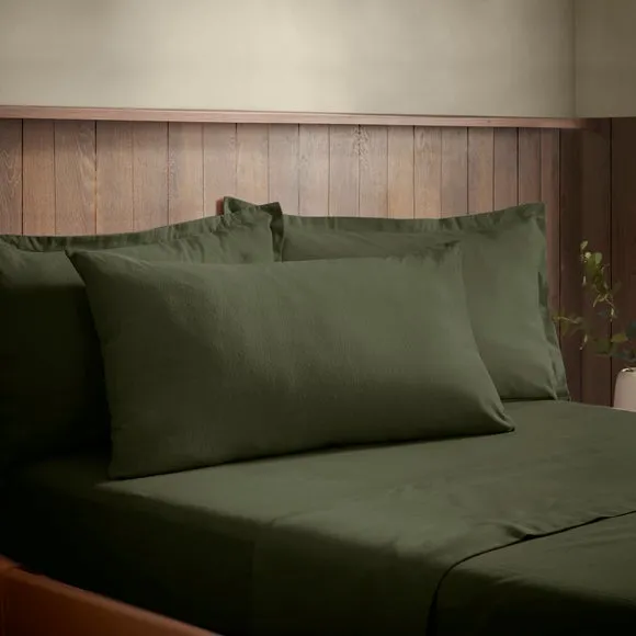 Soft & Cosy 100% Brushed Cotton Kingsize Standard Pillowcase Pair 1