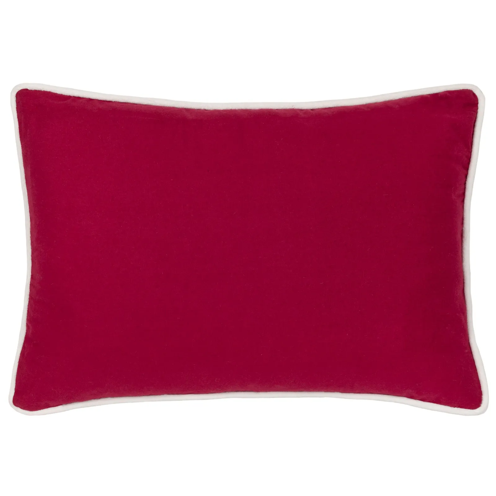 Paoletti Winter Merry Christmas Embroidered Polyester Filled Cushion in Red 2