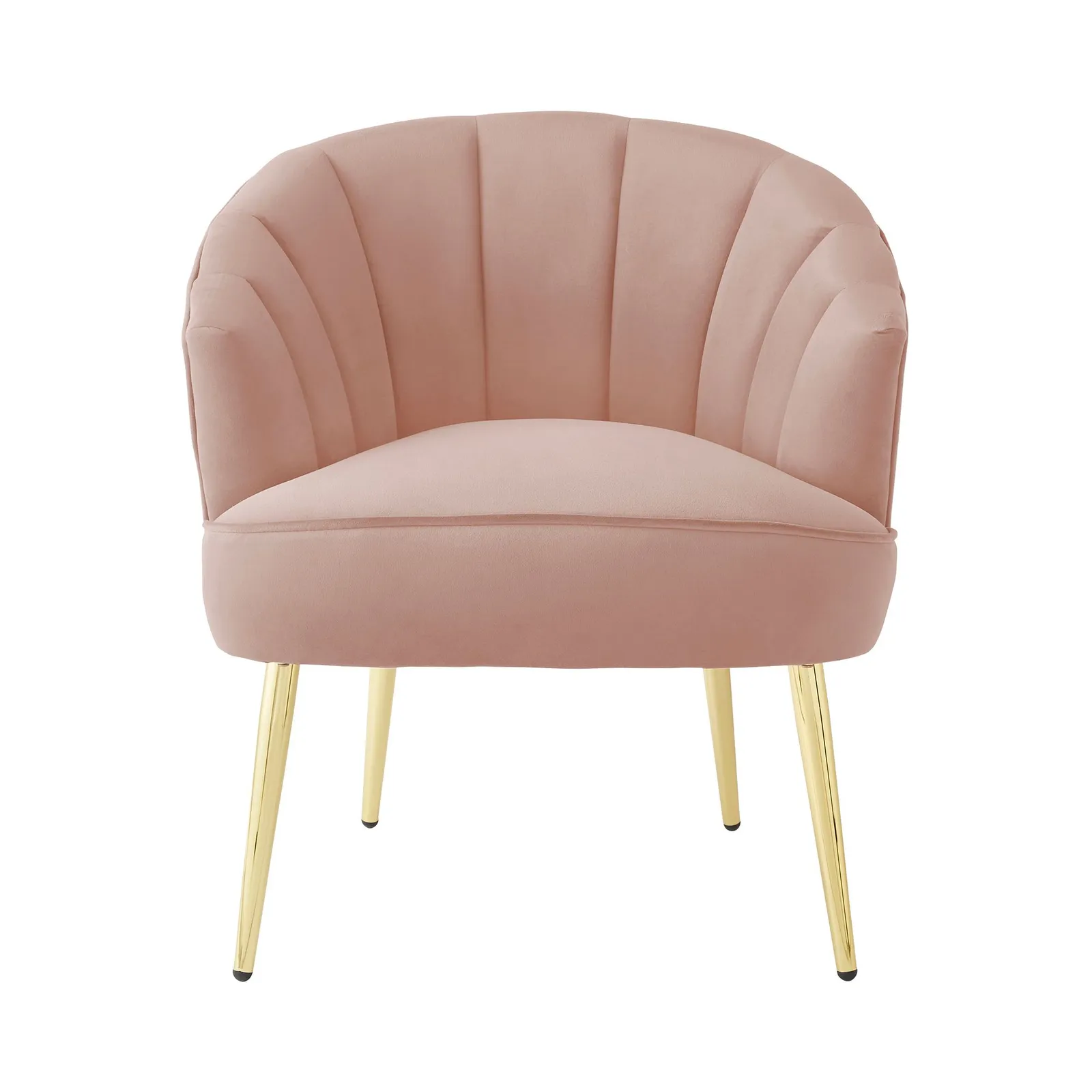 GFW Pettine Velvet Accent Chair in Pink 2