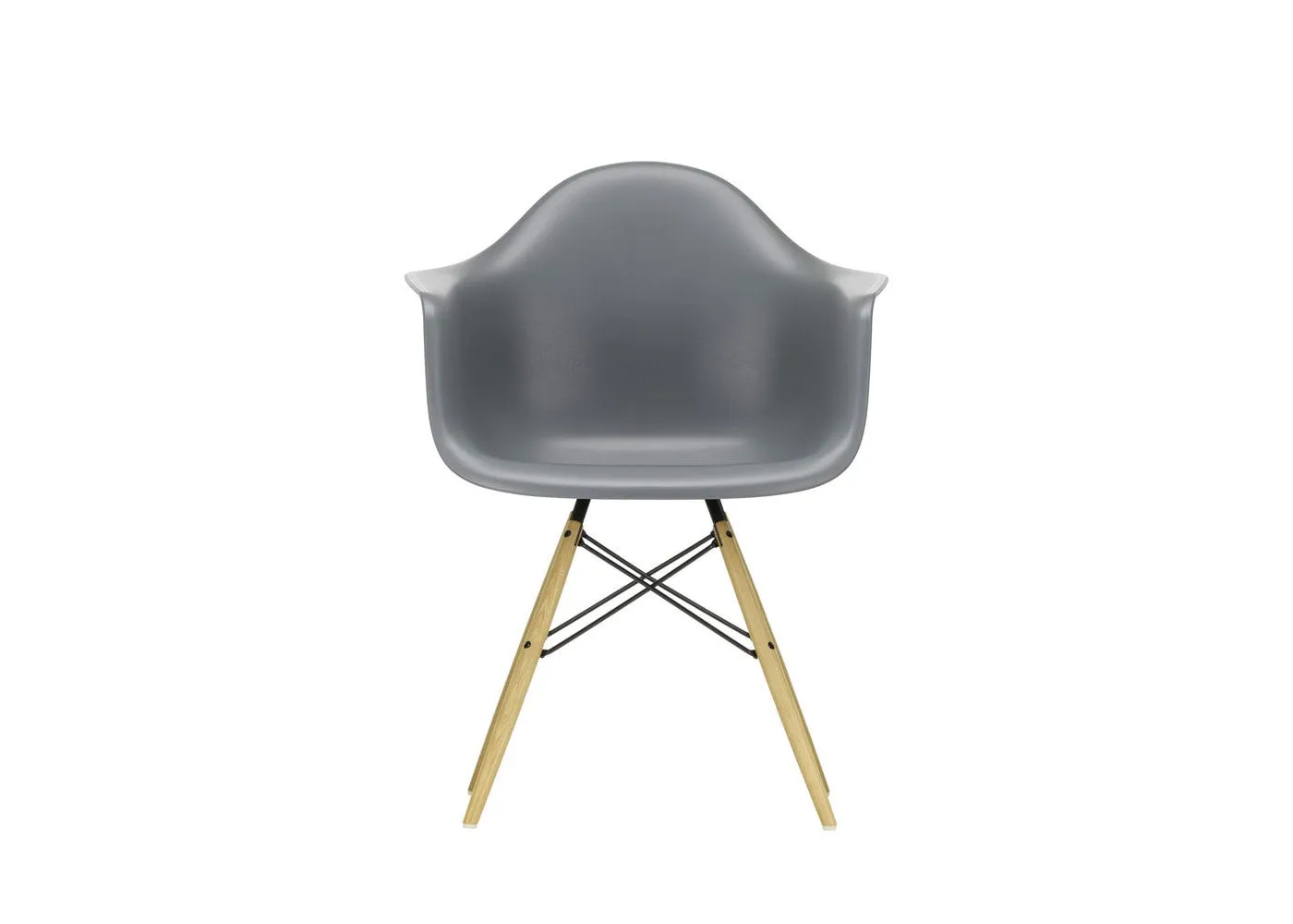Vitra Eames DAW Armchair New Height Granite Grey Ash Honey Base 1