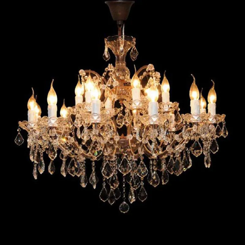 Timothy Oulton Crystal Medium Chandelier, Antique Rust
