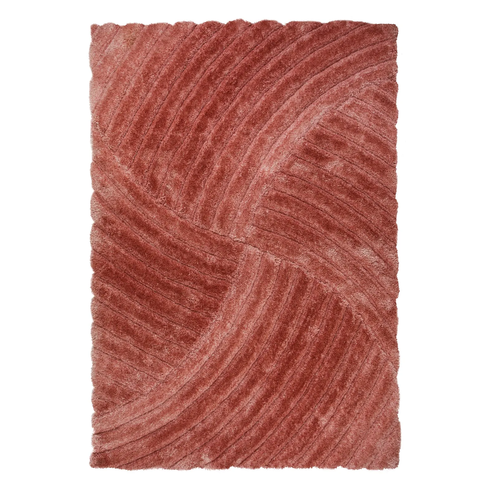 Verge Furrow Rug Pink