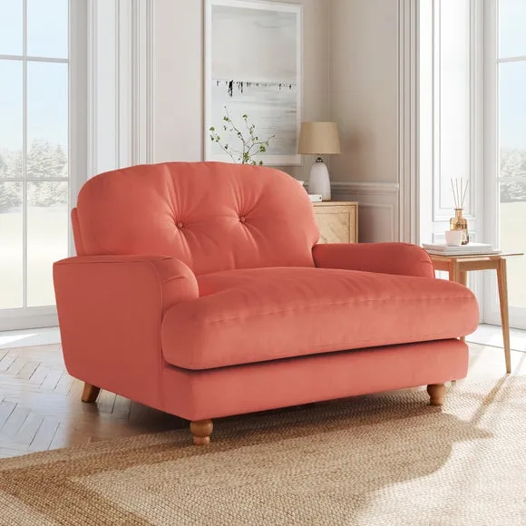 Martha Matte Plush Velvet Snuggle Sofa 1