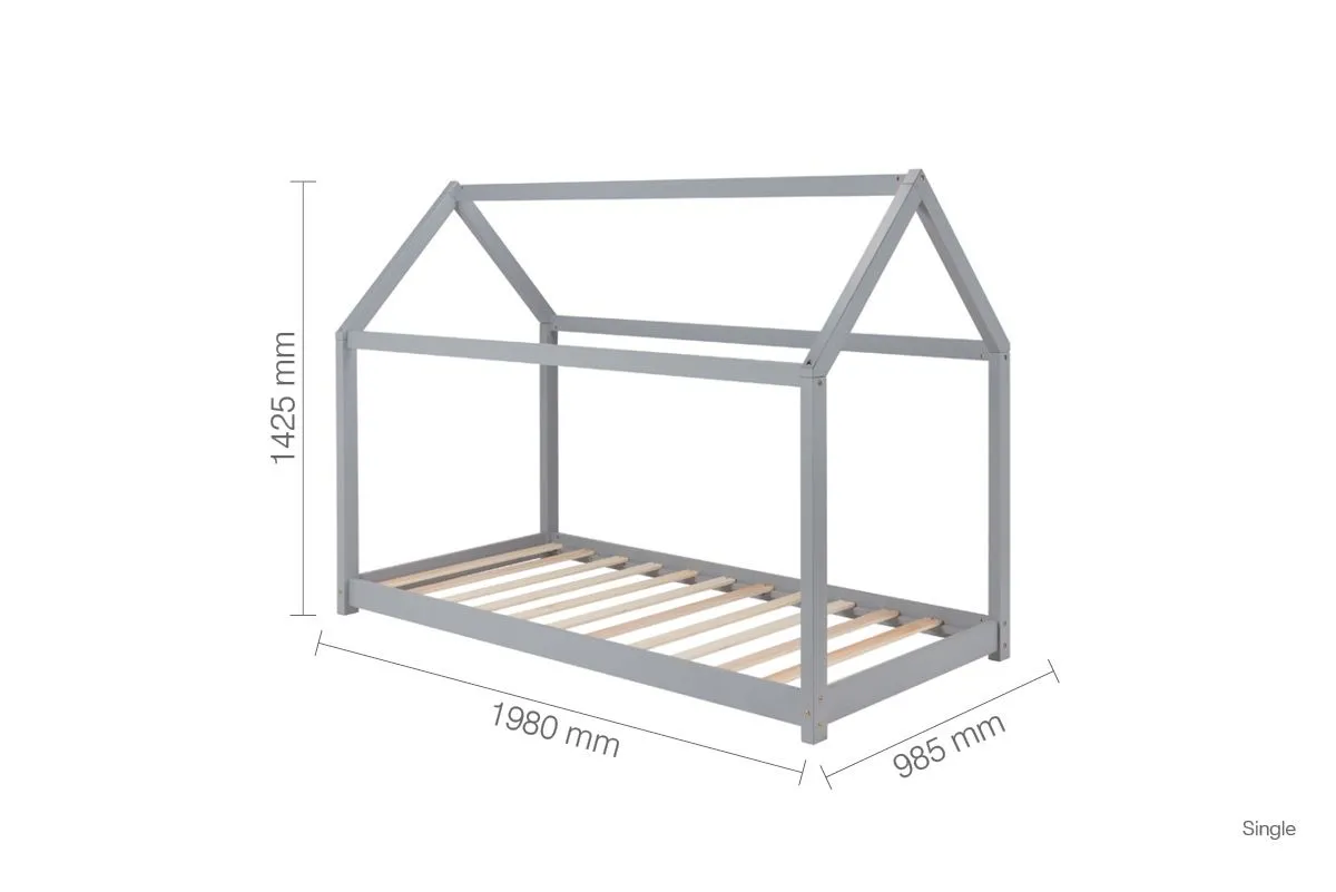 Birlea House Bed in Grey 6