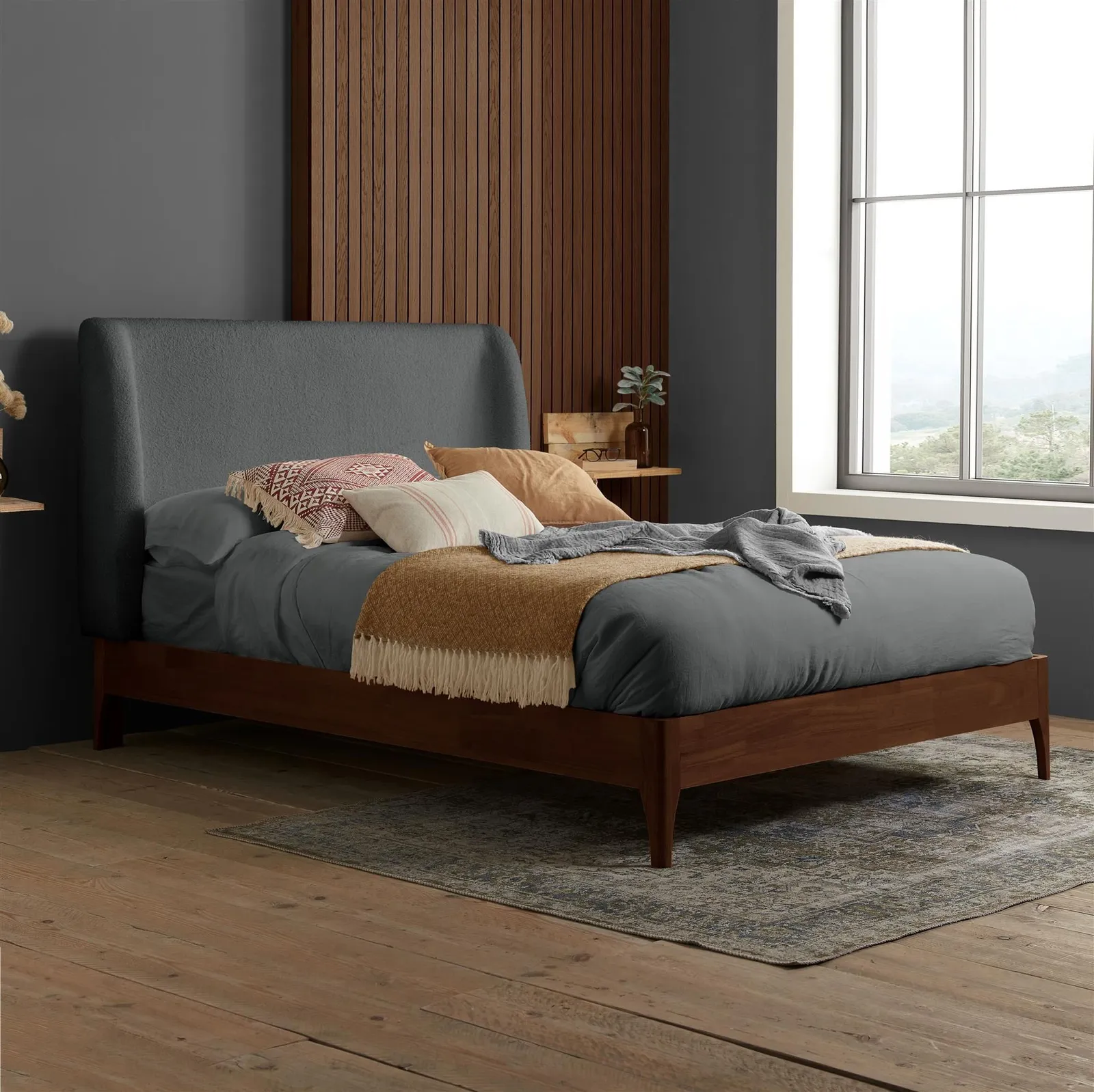 Birlea Halfden Bed Frame in Grey
