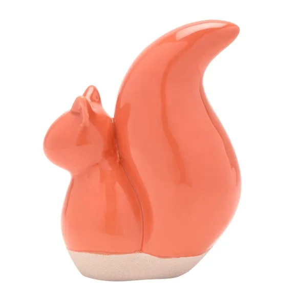 Country Living Orange Ceramic Squirrel Ornament 4