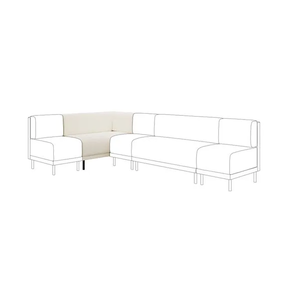 Mae Corner Dining Bench, Boucle