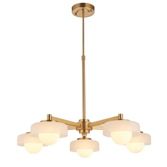 Vogue Hallie 5 Light Adjustable Pendant Light 5