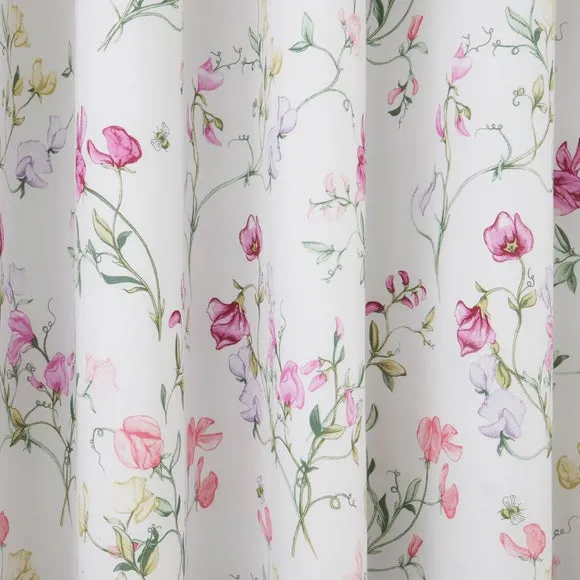 Raya Sweetpea Polycotton Blackout Eyelet Curtains 3