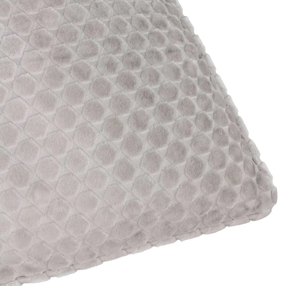 Paoletti Neptune Velvet Cushion in Silver 4