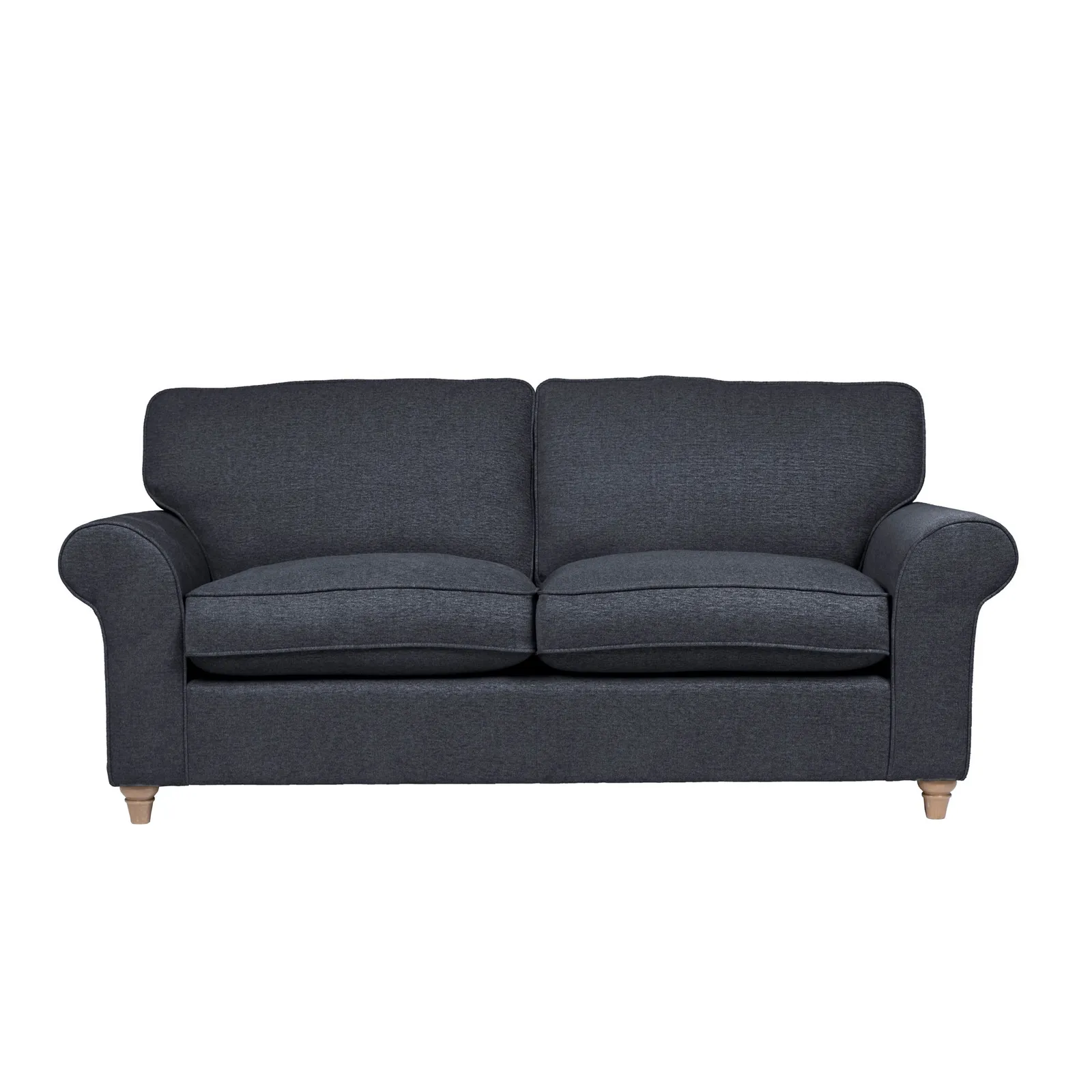 Rosa Fabric 3 Seater Sofa Navy Blue