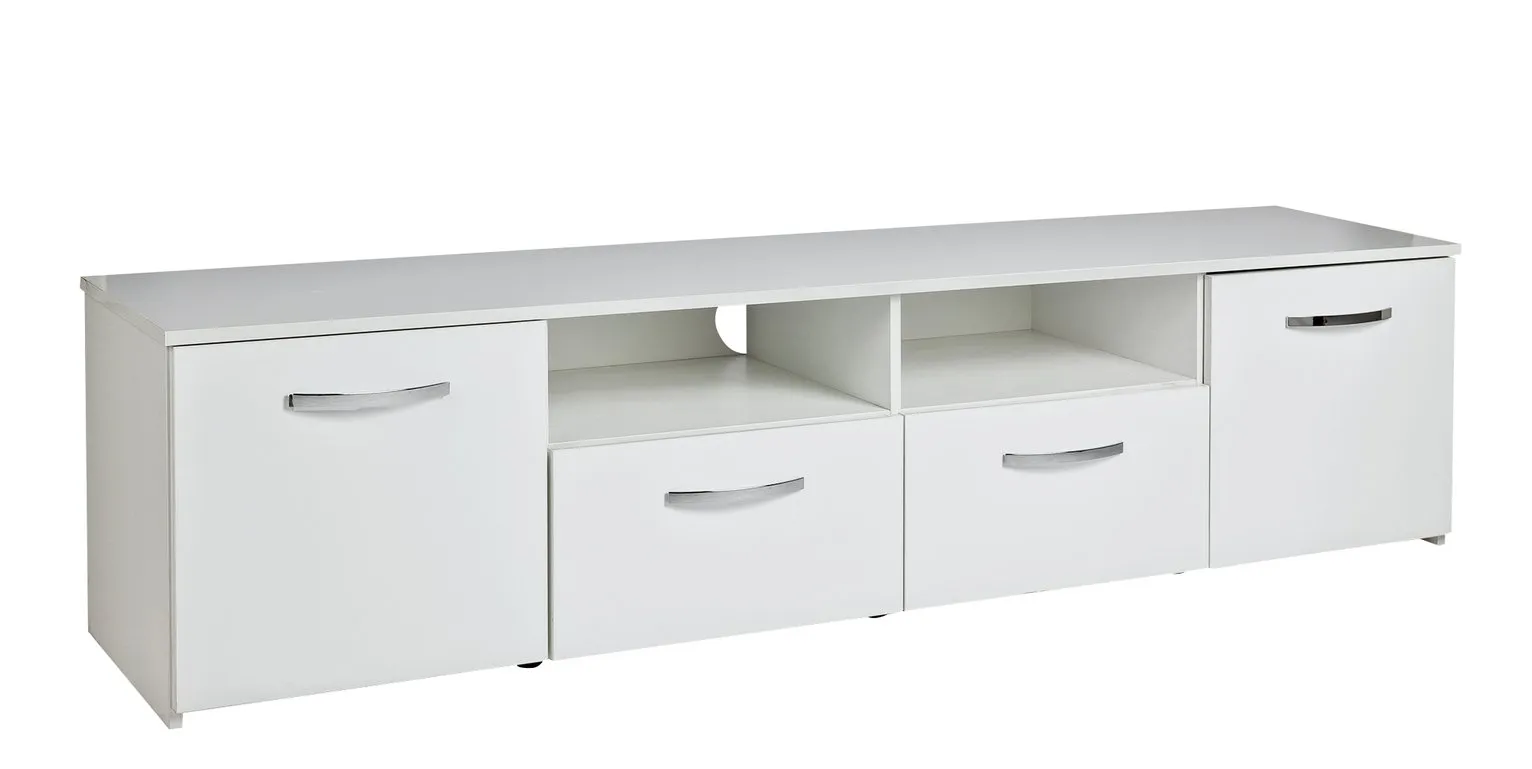 Habitat Hayward 2 Door TV Unit - White Gloss