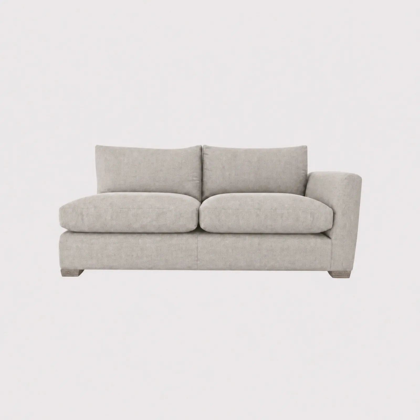 Floyd 1 Arm Sofa Unit Right With Foam, Grey | Barker & Stonehouse