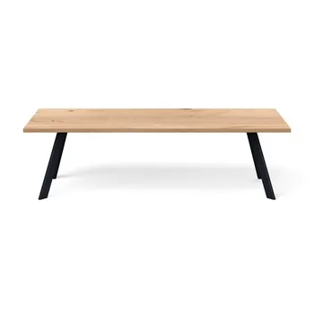 Heal's Madrid Table 260x90cm Blonde Oak Chamfered Edge Filled 1